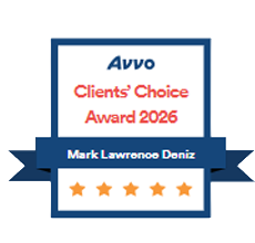 Avvo Clients' Choice Award 2026 | Mark Lawrence Deniz | 5stars